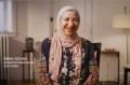 A screen capture from the BBC Documentary showing Reem Gohar sitting in a chair for an interview.